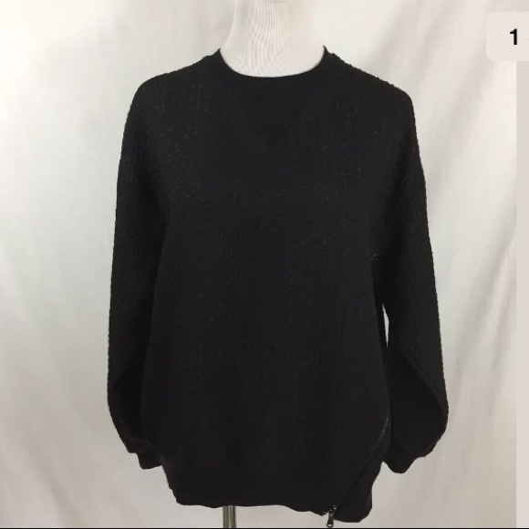 Anthropologie Sweaters - 💉Silence Noise Black Crew Neck sweater